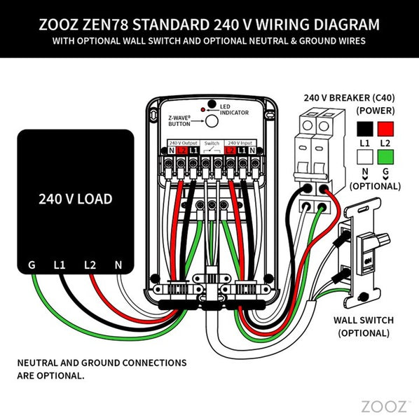 Zooz Z-Wave Long Range High Power Relay ZEN78 800LR – Innovative