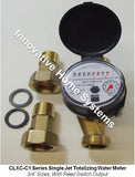 Shop for Brass Totalizing Water Meter with Pulse/Reed Switch Output for Non-Potable Water at innovativehomesys.com.